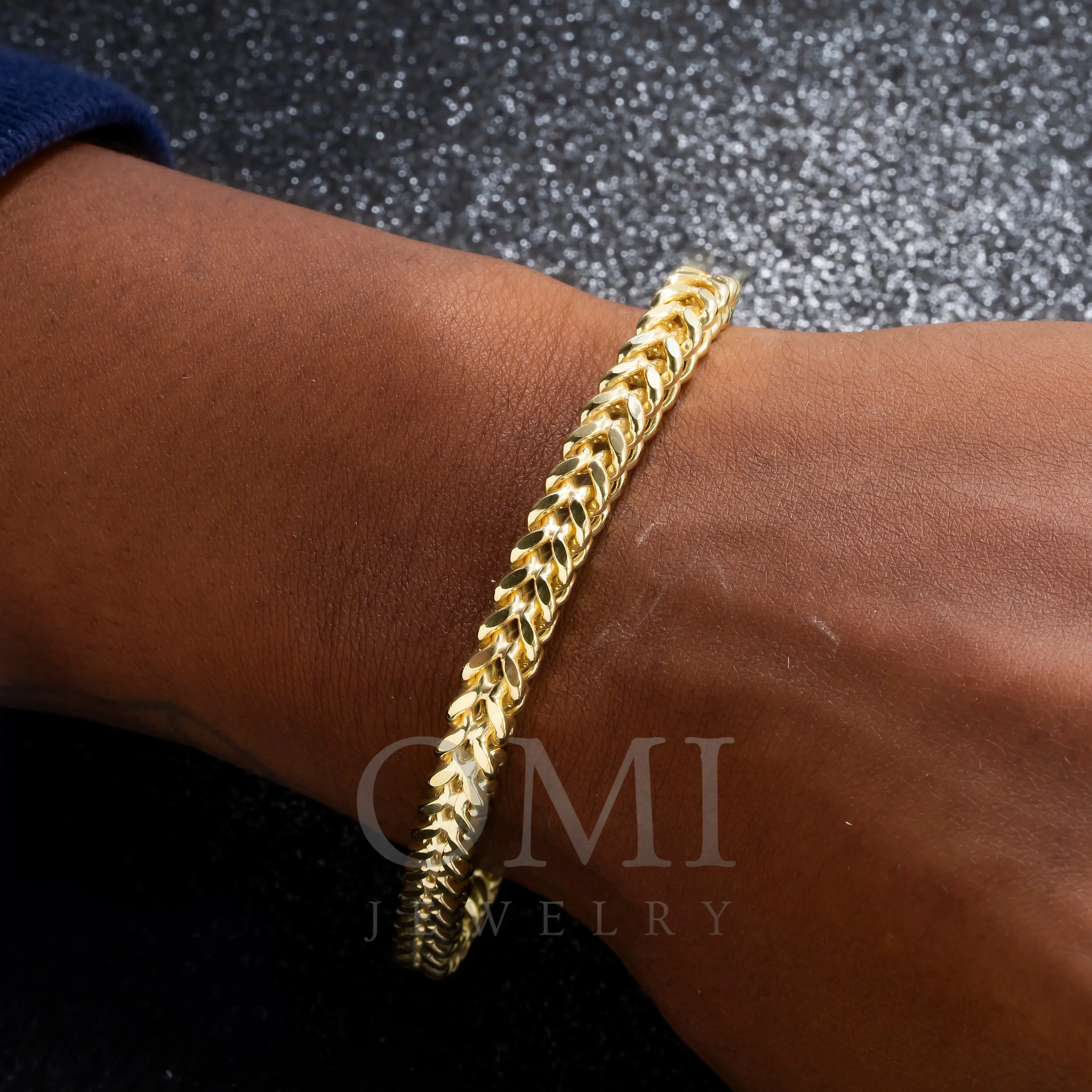 10K GOLD HOLLOW FRANCO BRACELET