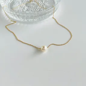 10K Lorraine Floating Pearl Pendant