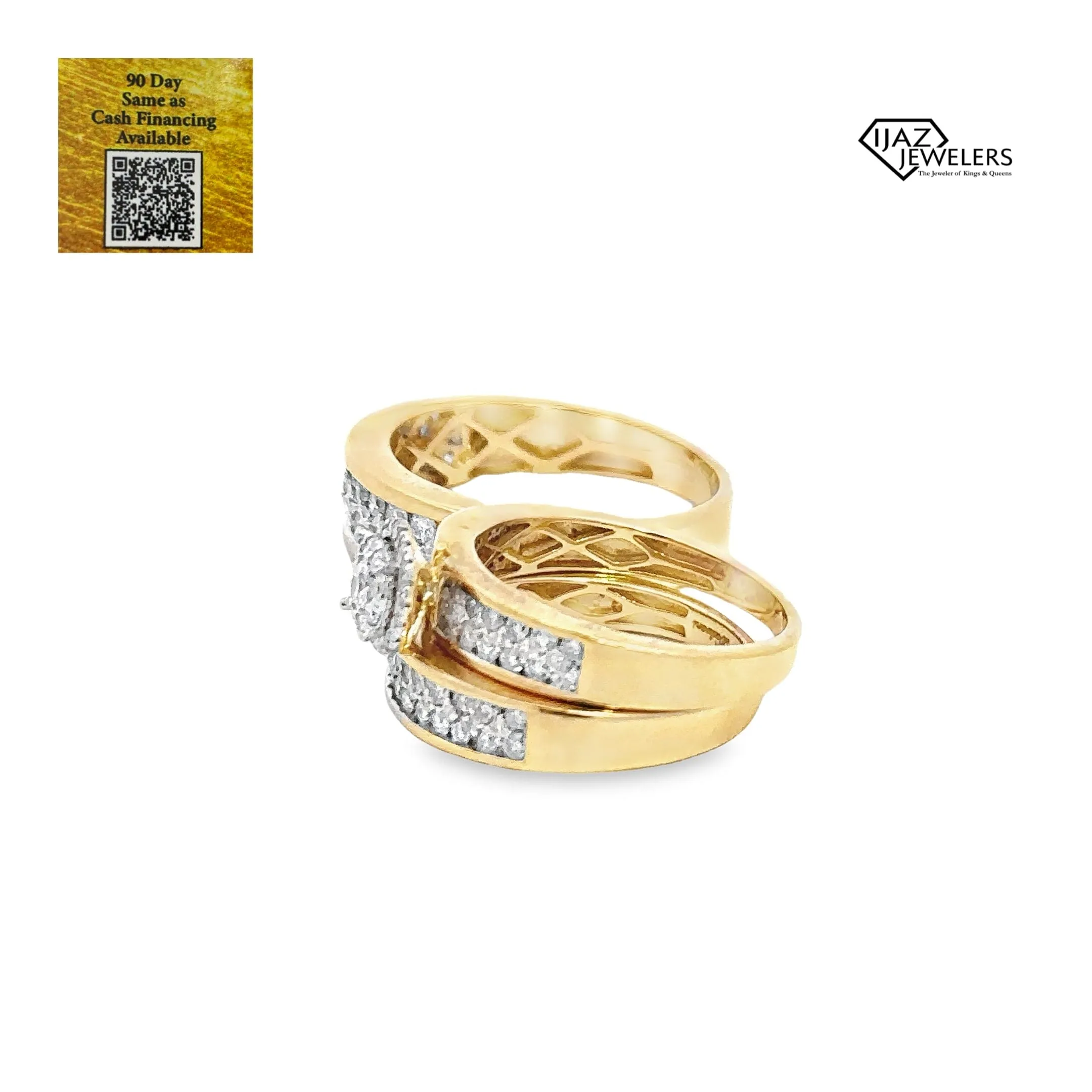 14K Gold 2.25 CTW Diamond His And Hers Wedding Set