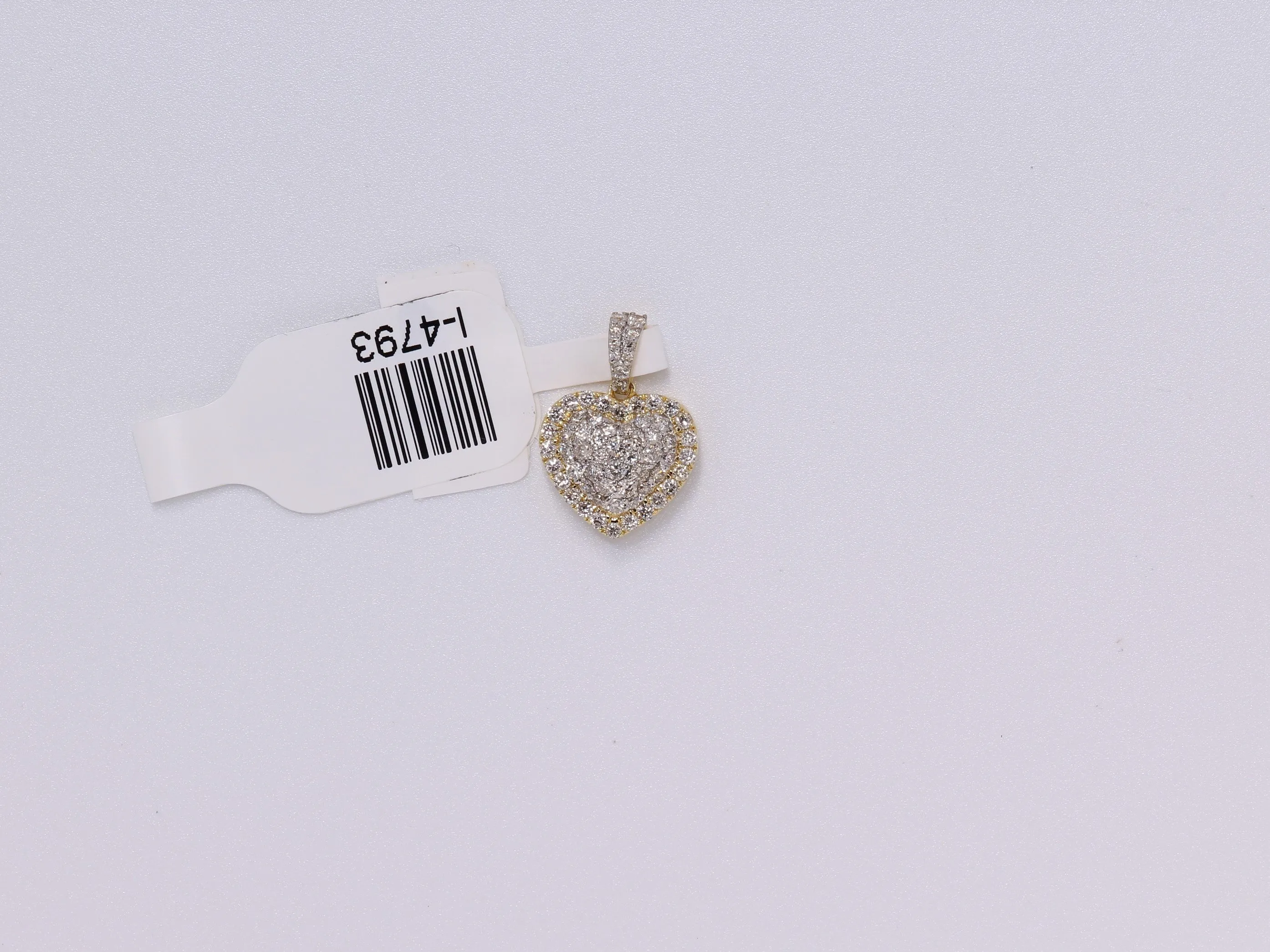 14k Yellow Gold Heart Pendant .49Ctw