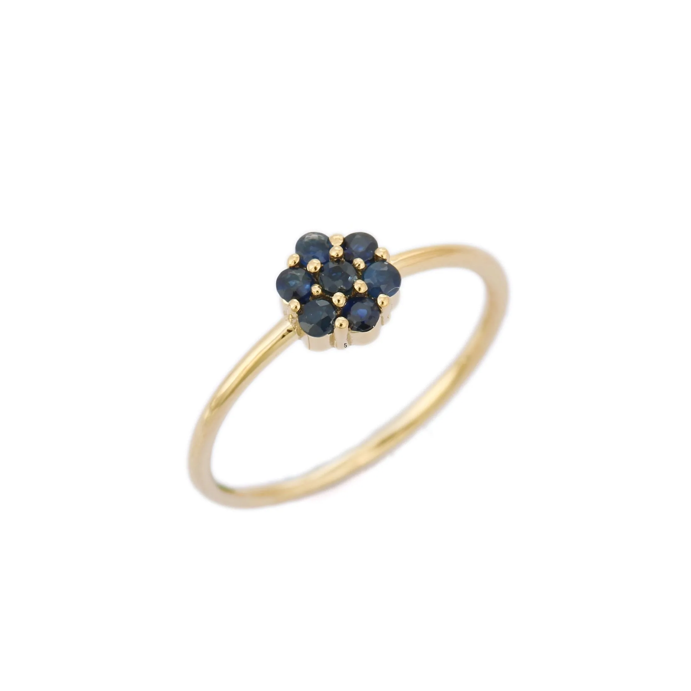 14K Yellow Gold Sapphire Ring