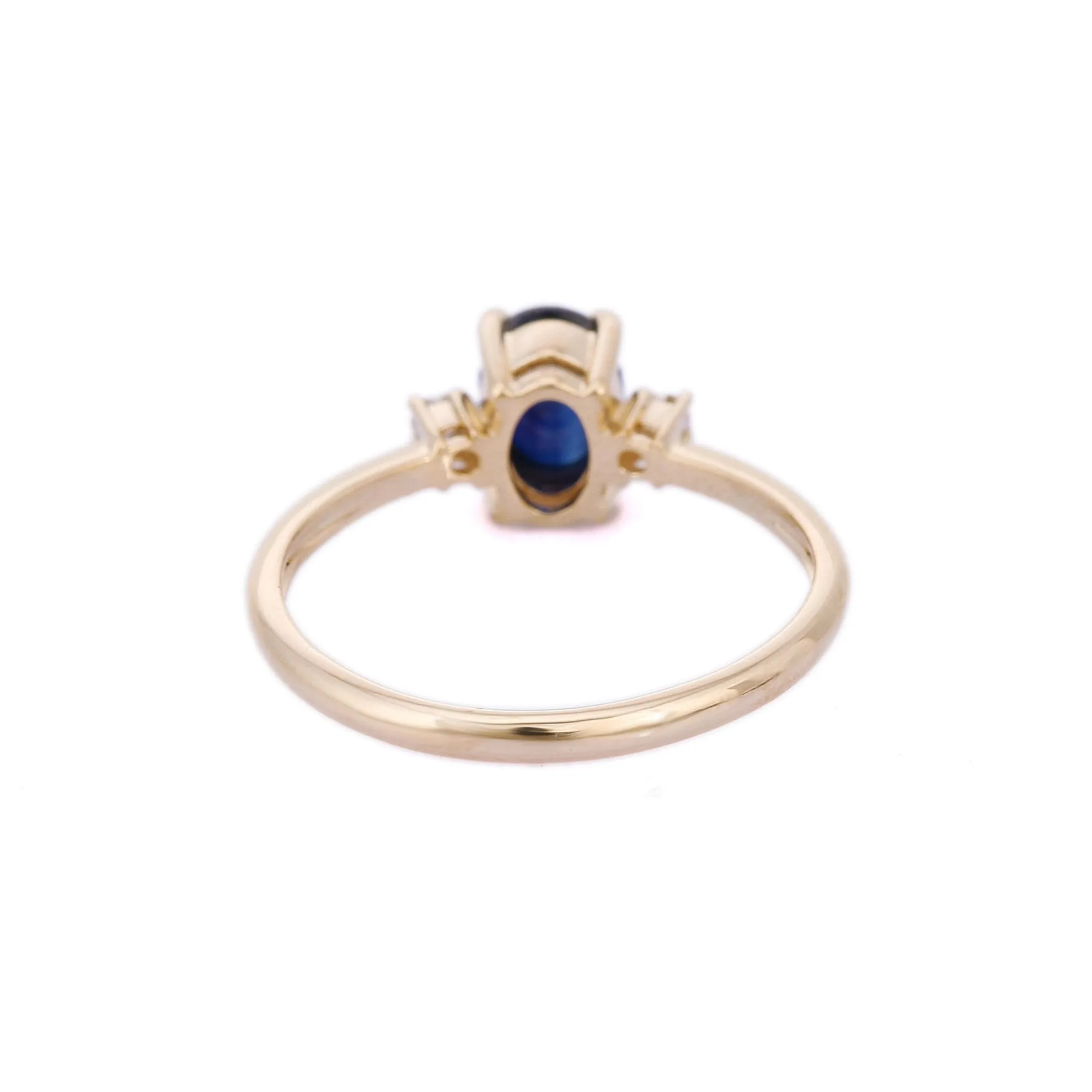 14K Yellow Gold Sapphire Ring