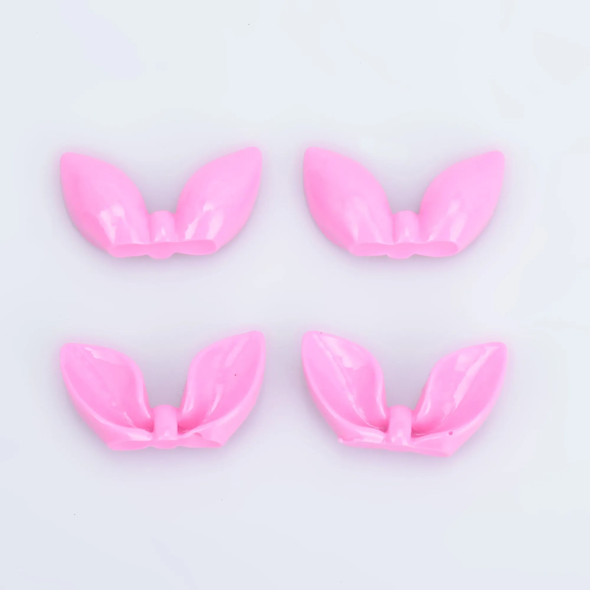 16*26mm Resin Cabochons bunny ears shape Flatback Kawaii cabochon Hair Bow Center Crafts Making Embellishments 20pcs 102810