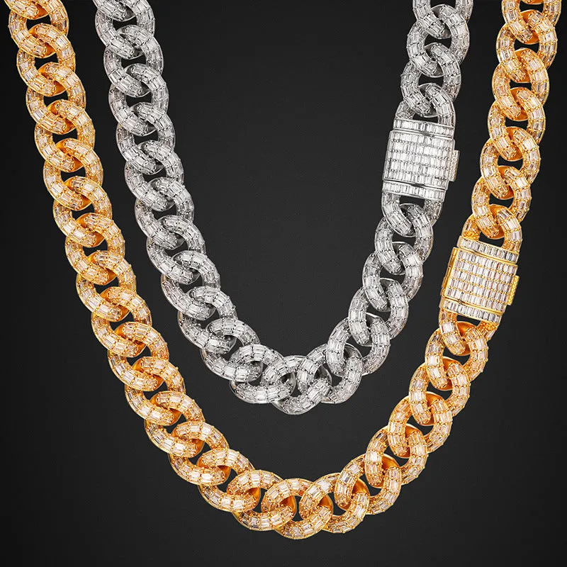 20mm Iced Out Cuban Chain/Bracelet