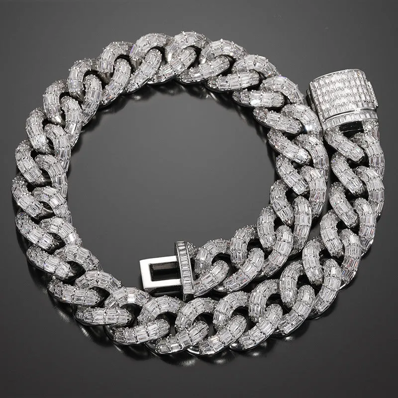 20mm Iced Out Cuban Chain/Bracelet