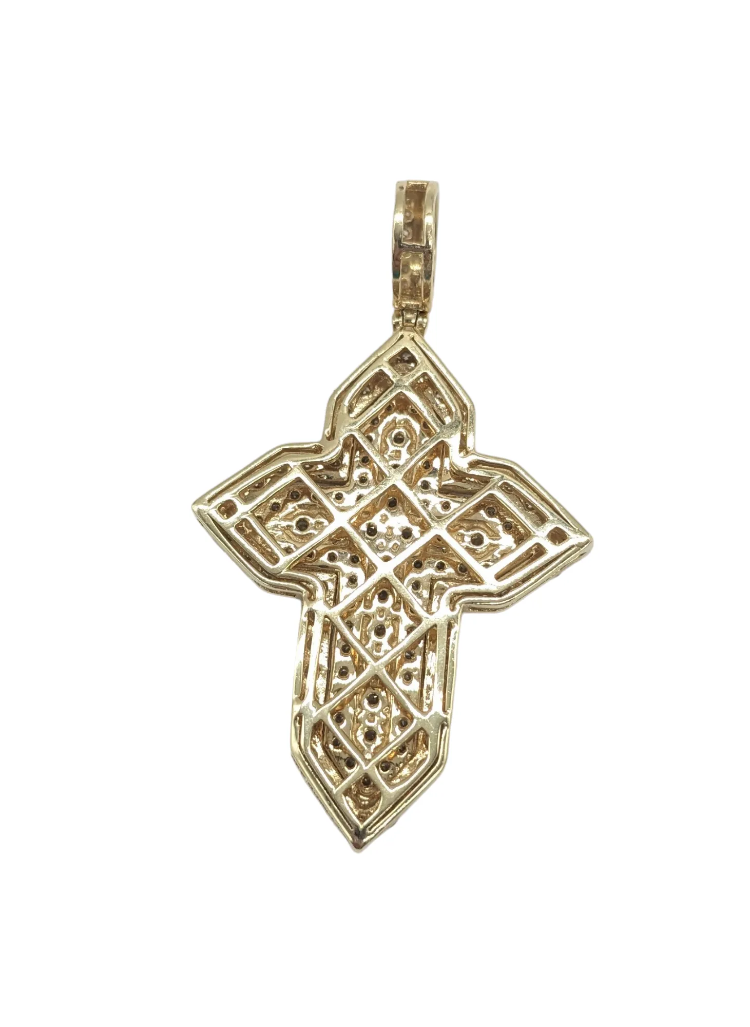 3 Carat Total Weight Diamond Cross Pendant