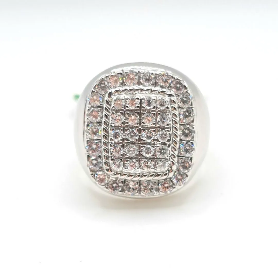 3.0ctw Diamond Men’s Ring 18K White Gold