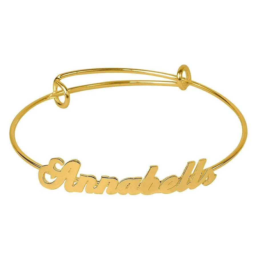 Adjustable Name Bangle