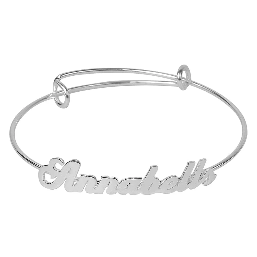 Adjustable Name Bangle