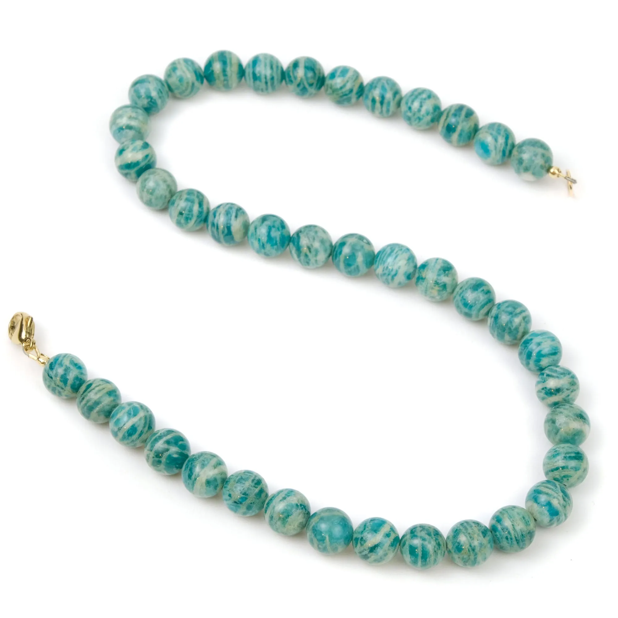 Amazonite Necklace with Gold Filled Trigger Clasp