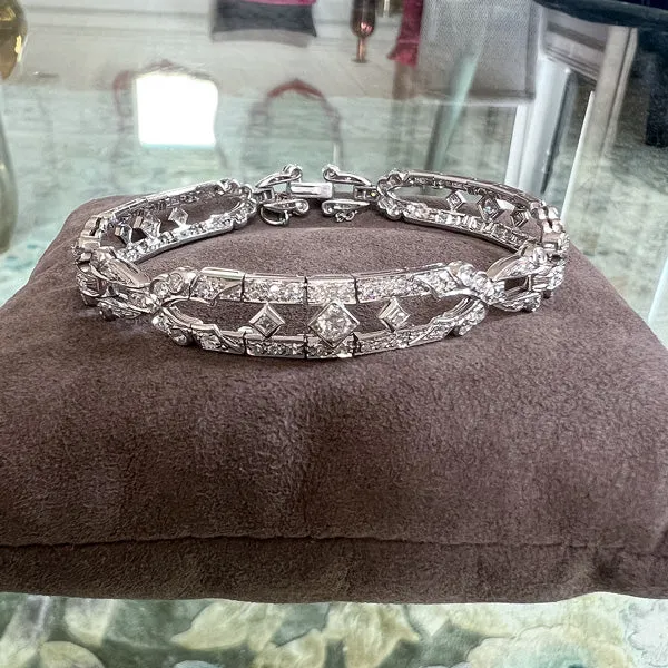 Art Deco Bailey, Banks & Biddle Diamond Bracelet