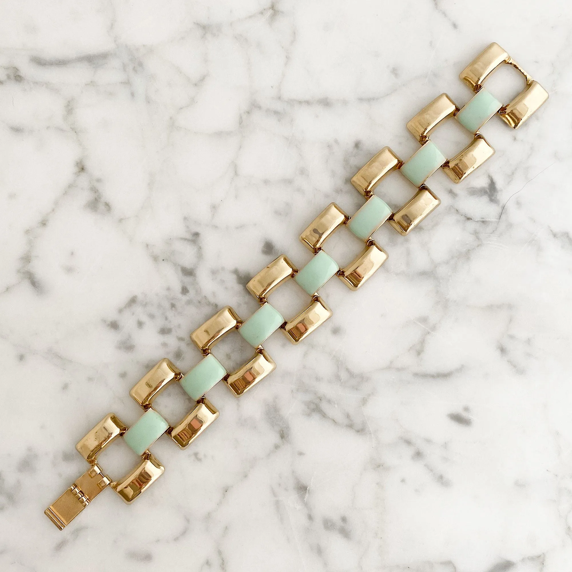 AVONLEA vintage wide gold bracelet