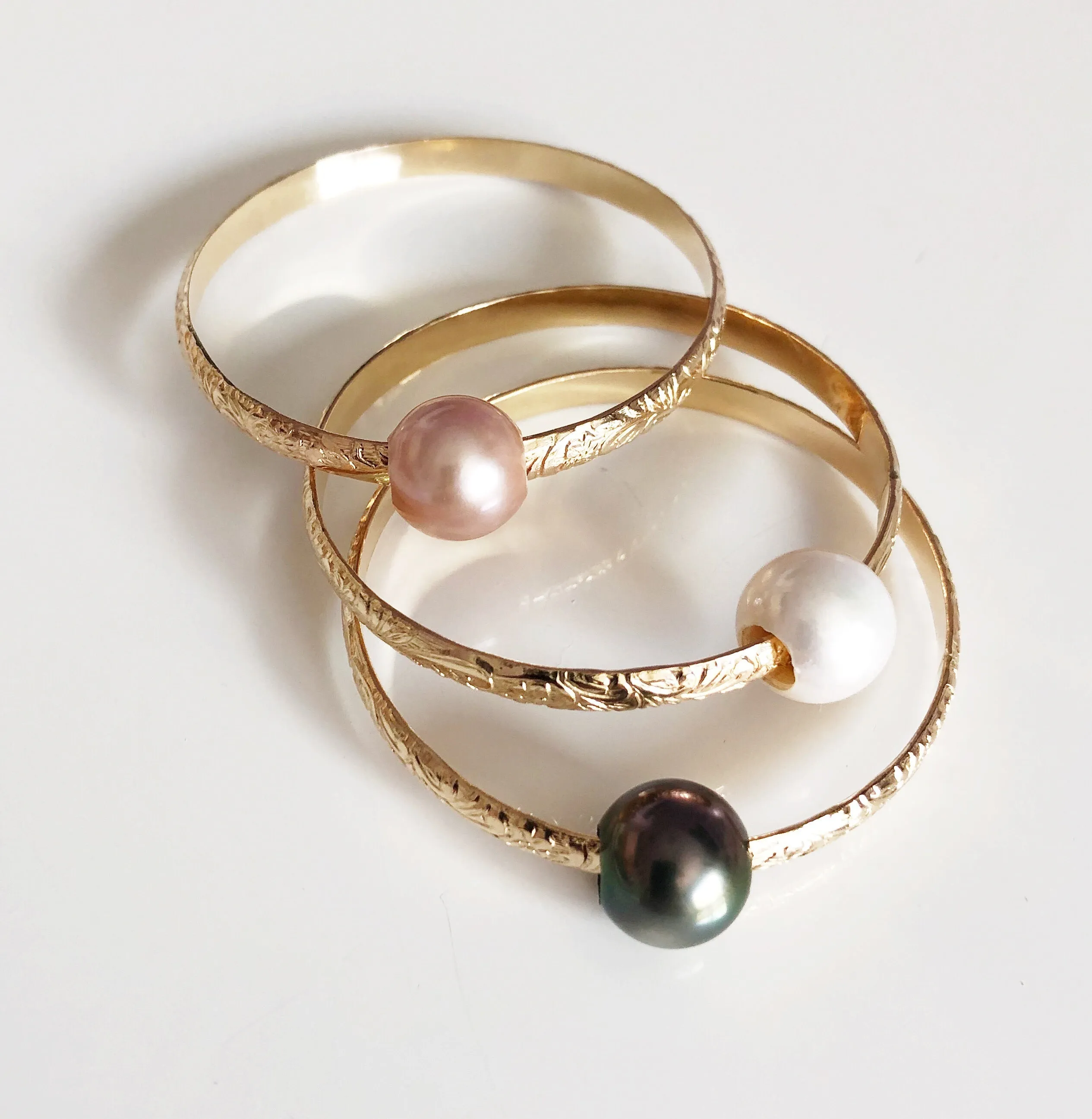 Bangle GIGI - Tahitian pearl (B312)