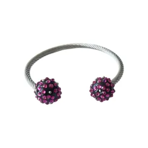 B.E. SPARKLY BALLS CUFF BRACELET