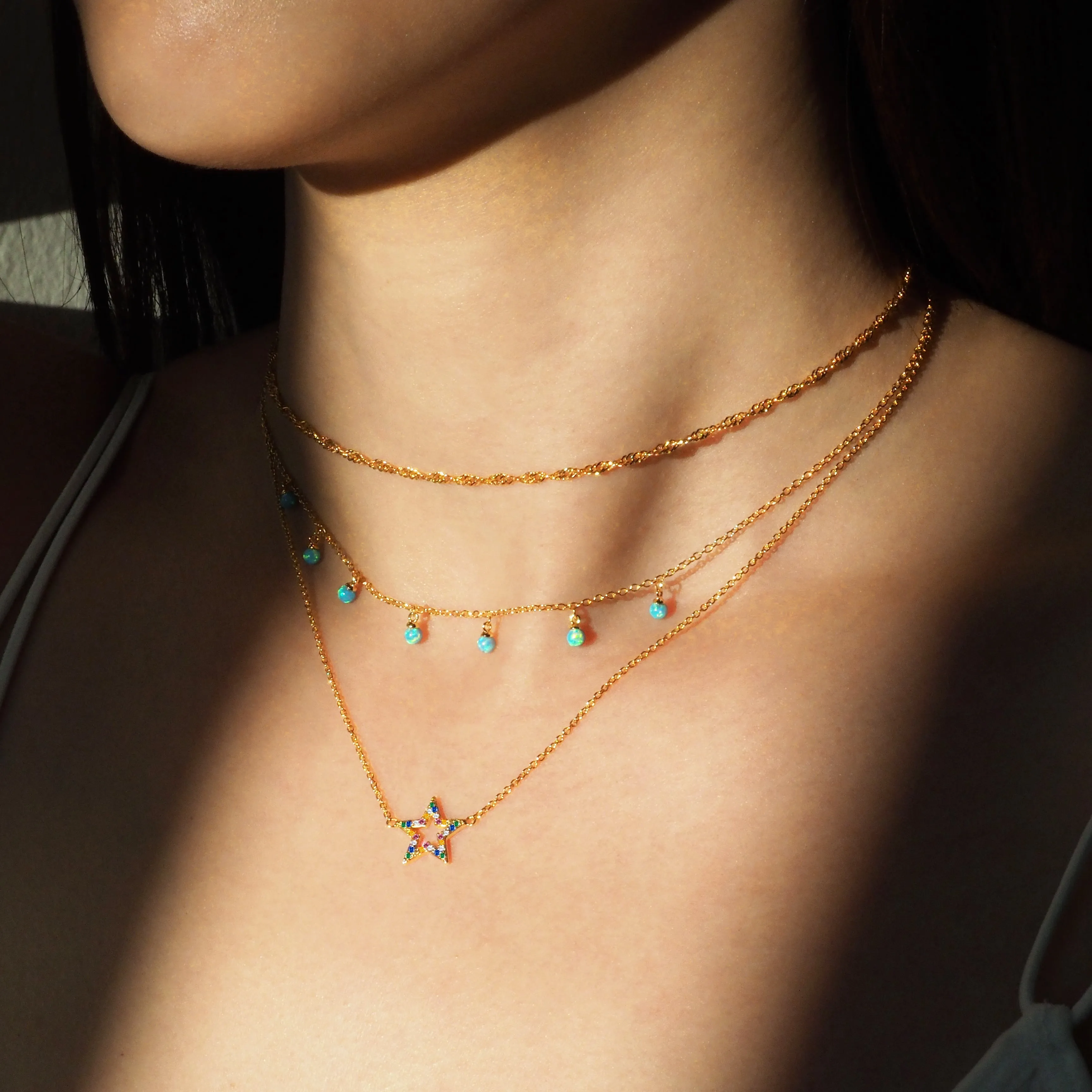 Blue Opal Choker