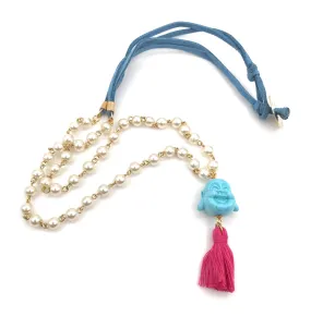 Buddha Tassel Long Necklace Lucky Jewelry