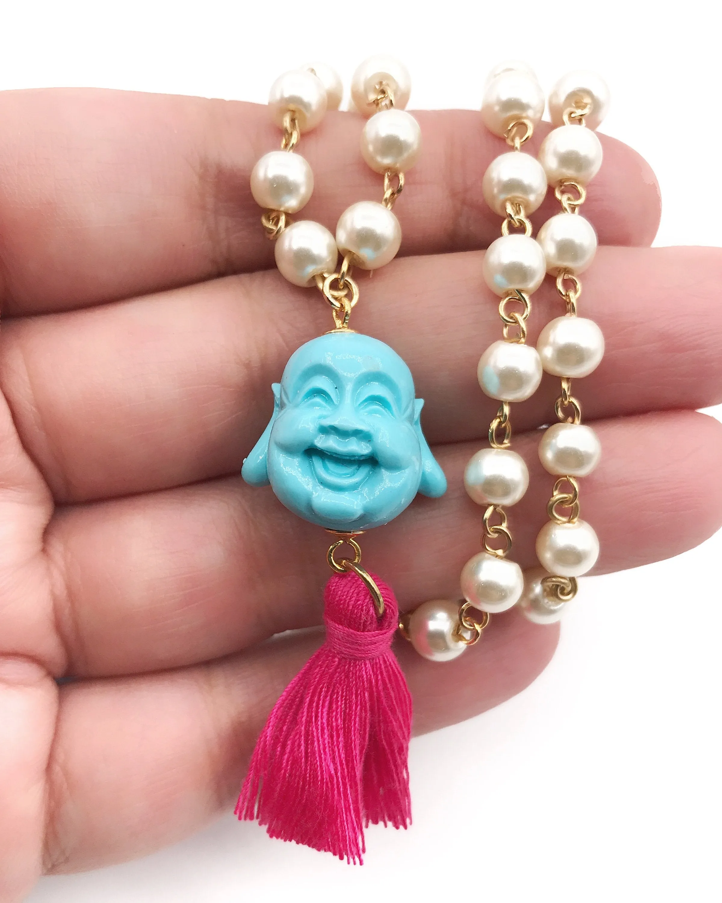 Buddha Tassel Long Necklace Lucky Jewelry