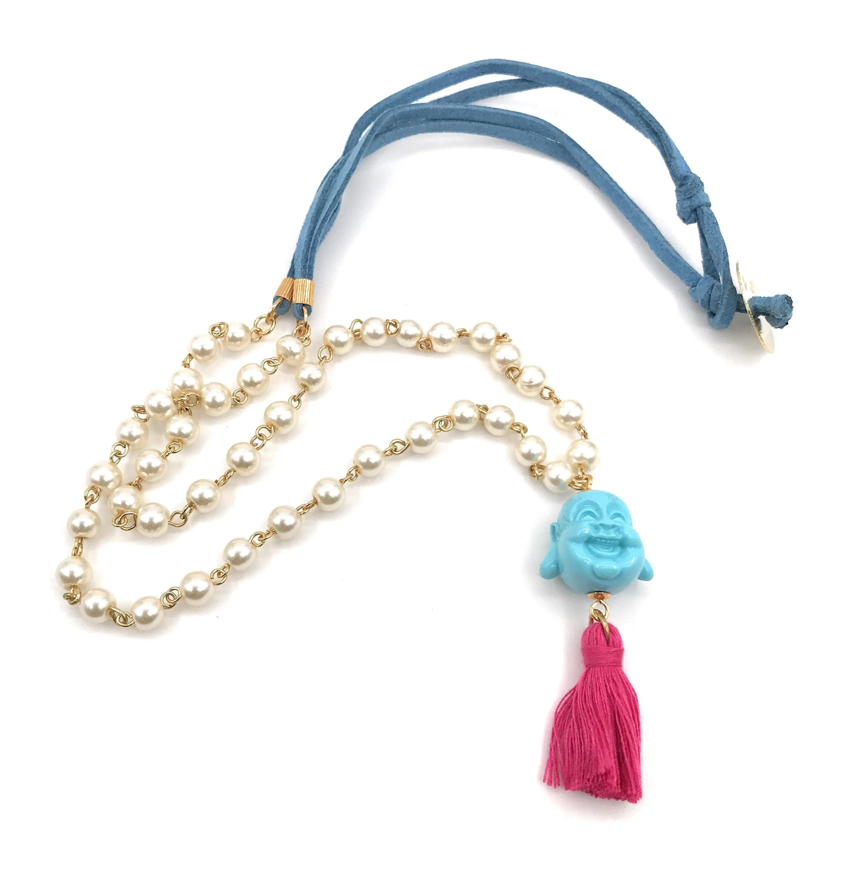 Buddha Tassel Long Necklace Lucky Jewelry