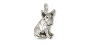 Bull Terrier Pendant Handmade Sterling Silver Dog Jewelry BU9-P