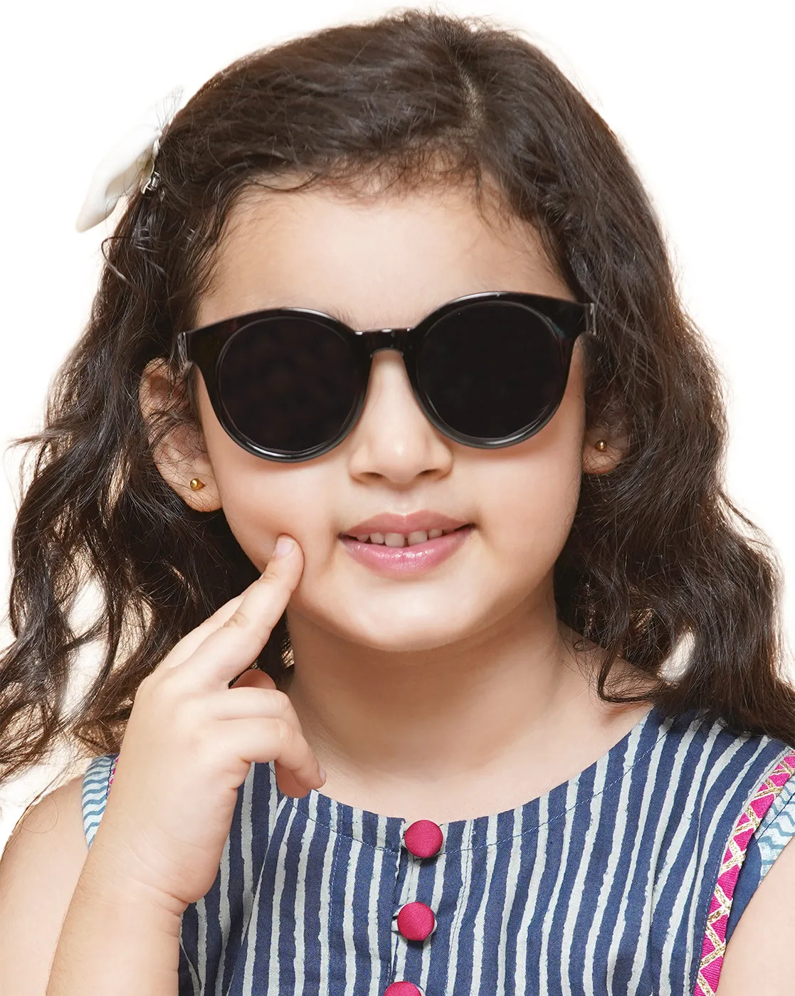 Carlton London Black Lens & Black Cateye Sunglasses For Girl