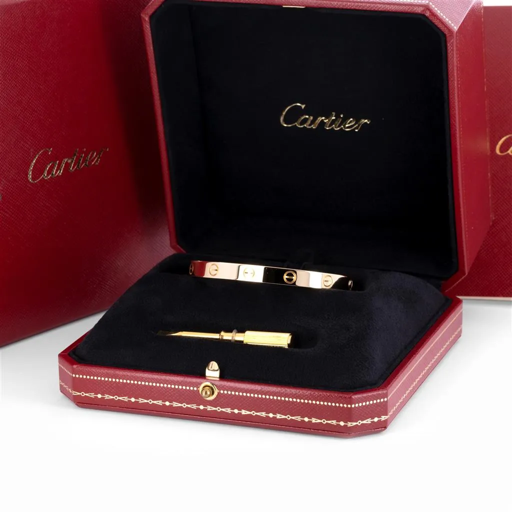 Cartier | Love Bangle, Size 17 - Yellow Gold