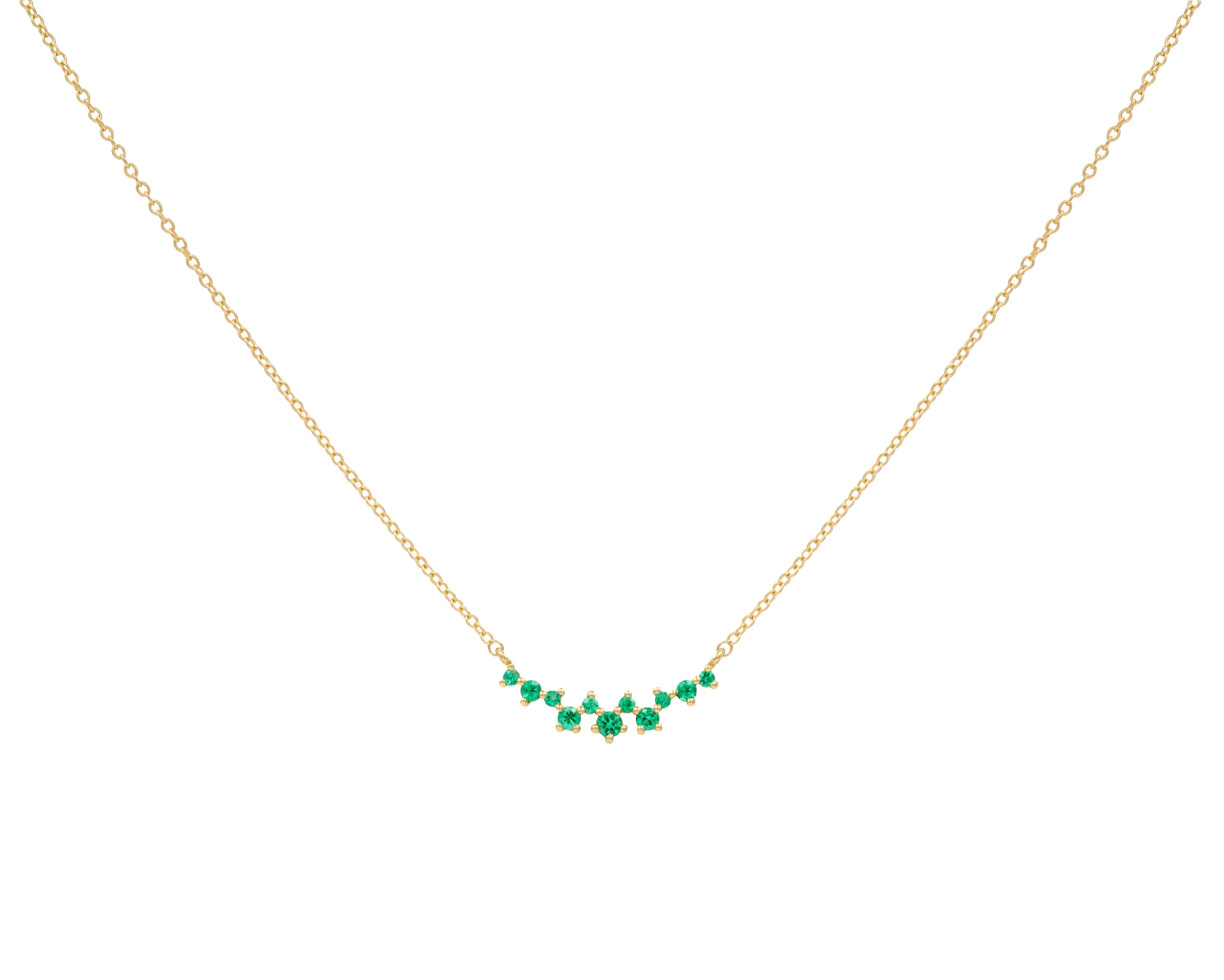 Celeste Emerald Necklace (Ready to Ship)