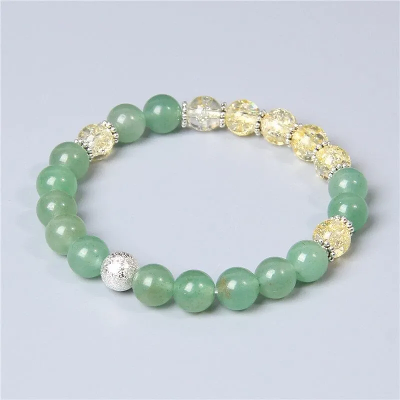 Charm Natural Green Aventurine Bracelet