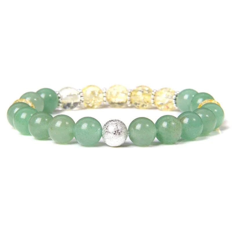 Charm Natural Green Aventurine Bracelet