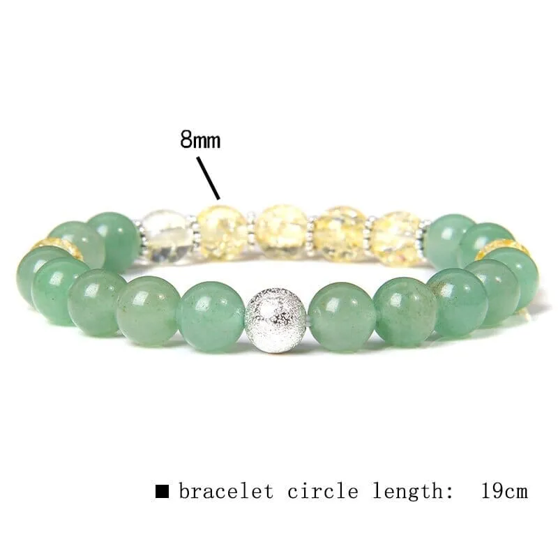 Charm Natural Green Aventurine Bracelet