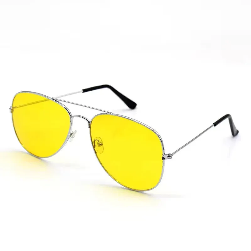 Classic Retro Pilot Ocean Sunglasses for Women Men Unisex Metal Red Yellow 3025 Sun Glasses Summer Driving Eyewear Goggle 2024