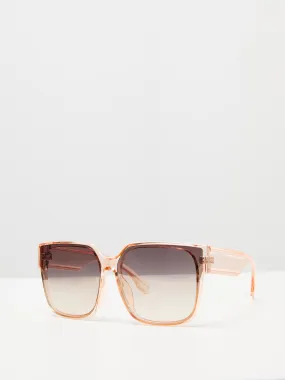 Clear Square Oversized Sunglasses