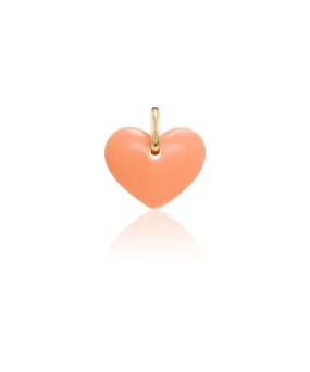 Coral Heart Pendant