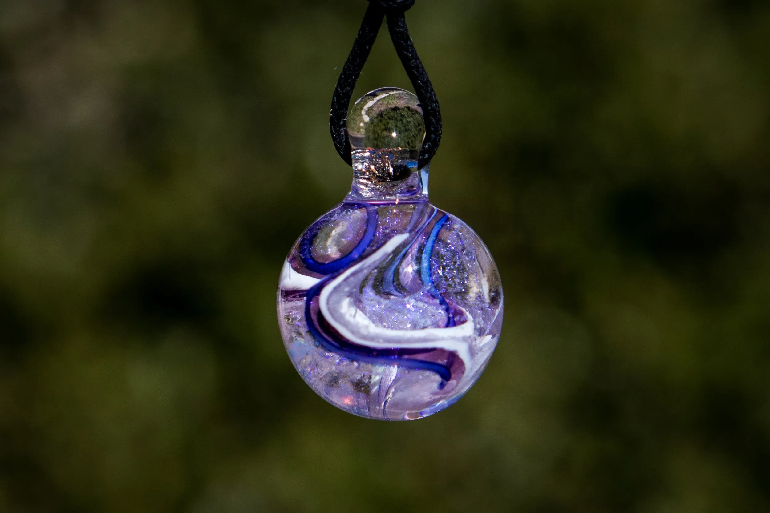 Dichroic Ball Pendant with Ash