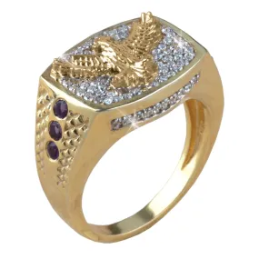 Eagle Amethyst Ring