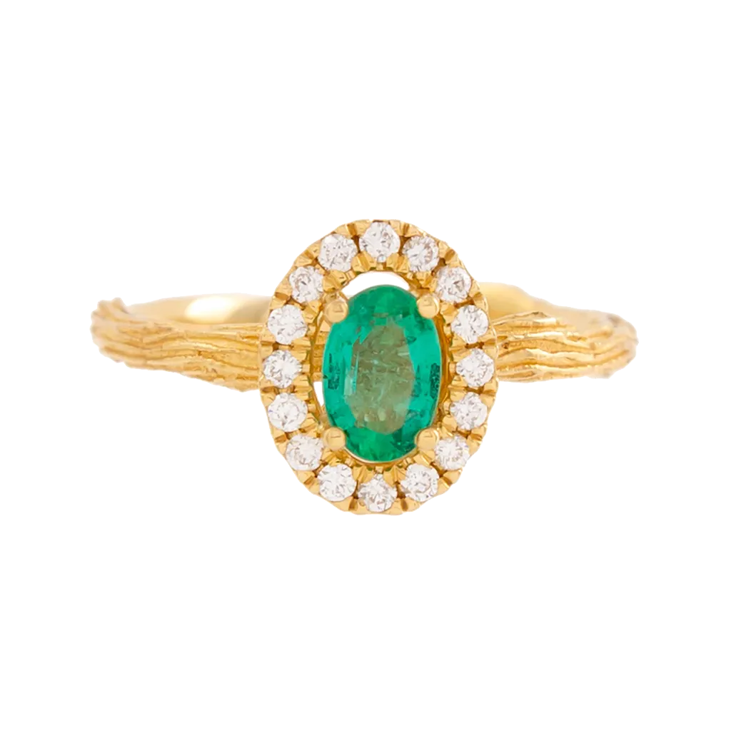 Emerald Branch Ring