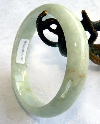 Endlessly Interesting Burmese Jadeite Grade A Bangle Bracelet 57 mm   Certificate (697)