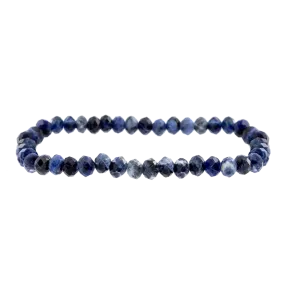 Faceted Sodalite Gemstone Bracelet