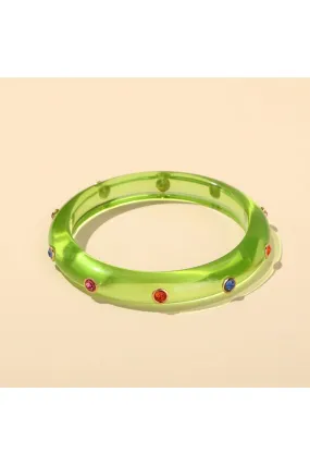 FAMILY JEWELS BANGLE LIME