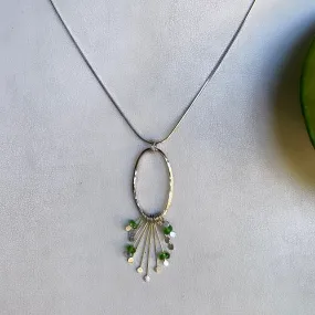 Fireworks chrome diopside necklace