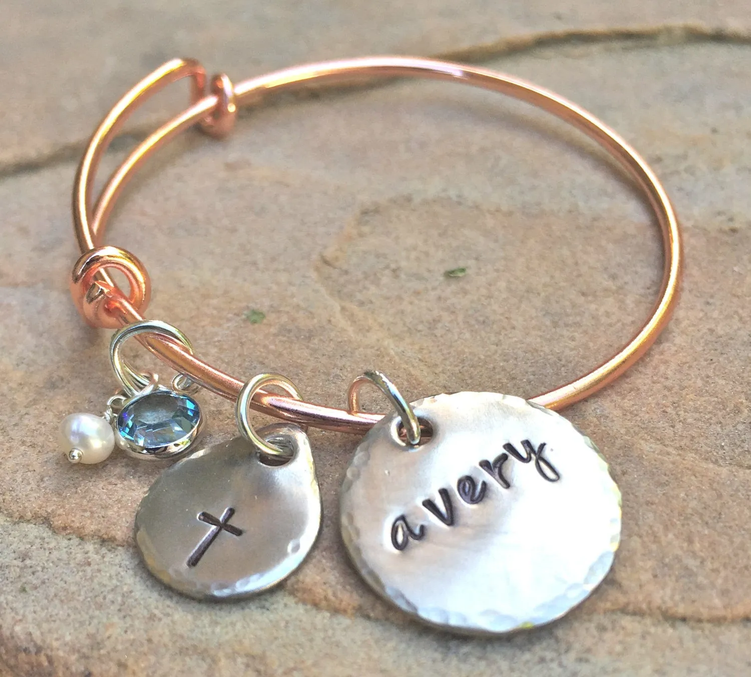 First Communion Gifts, Toddler Bangle, Personalized Toddler Bangle, Baptism Gifts For Kids, Baptism Bangle Bracelet, Hand Stamped Bangle