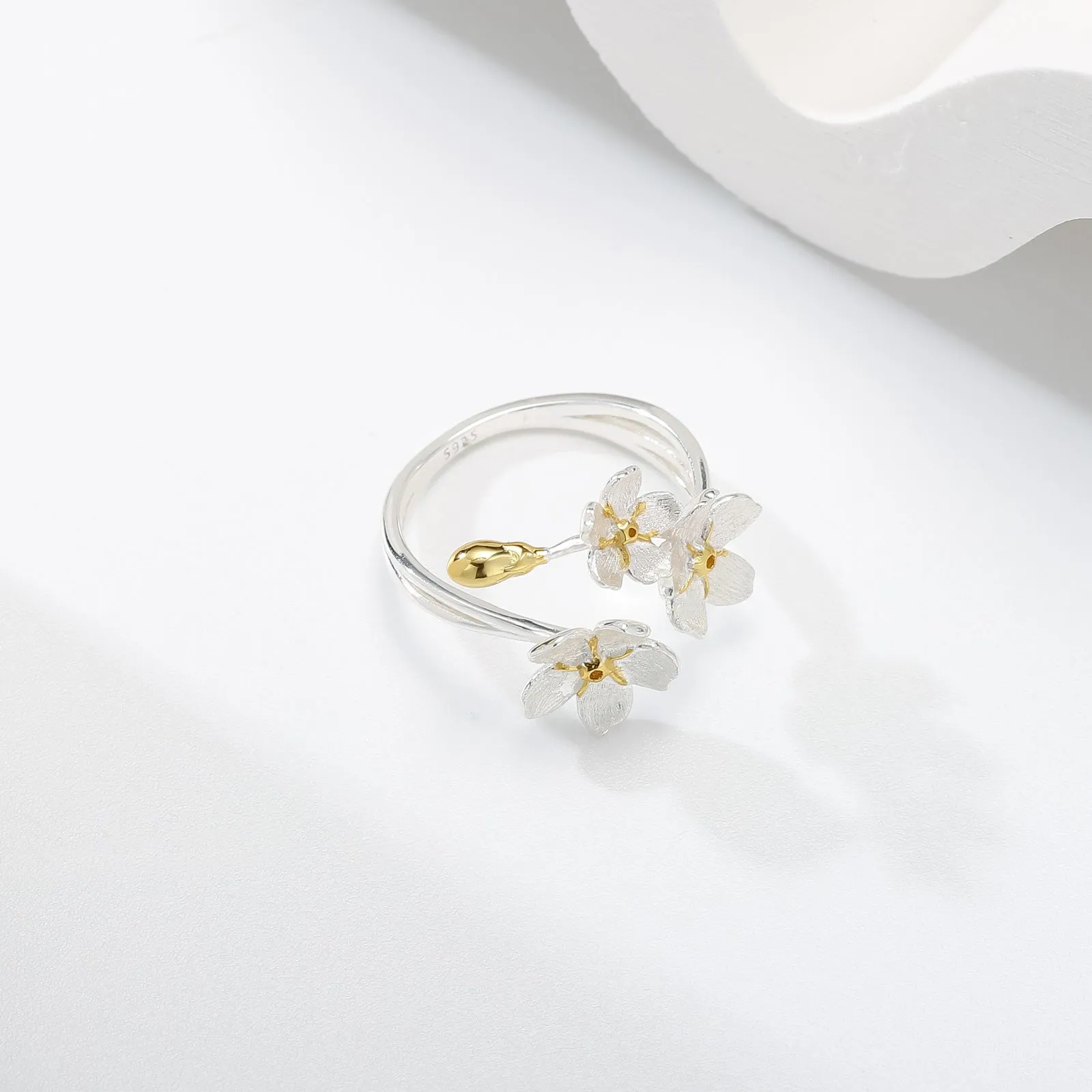 Forget-Me-Not Flowers Ring