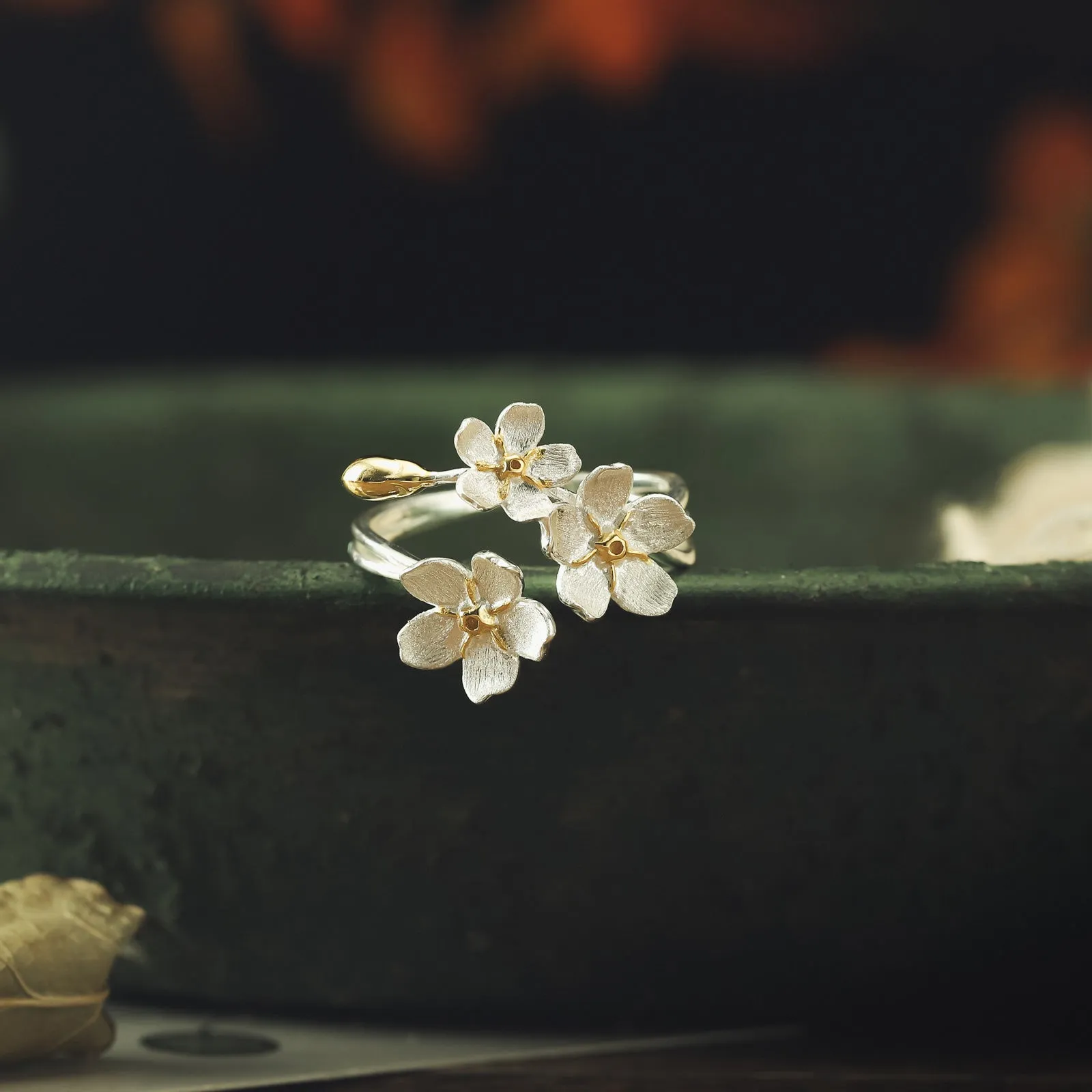 Forget-Me-Not Flowers Ring