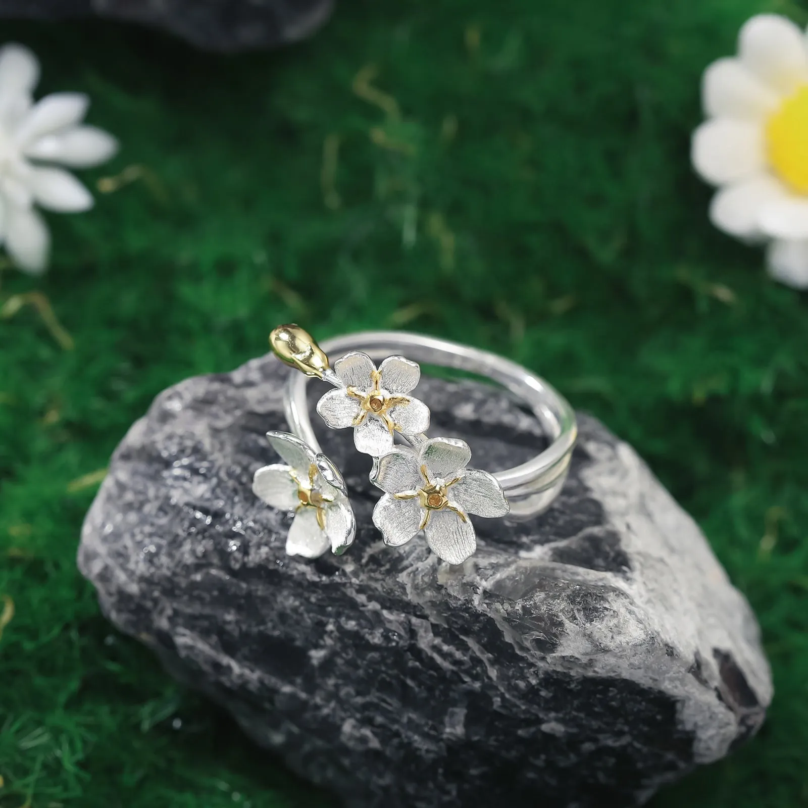 Forget-Me-Not Flowers Ring