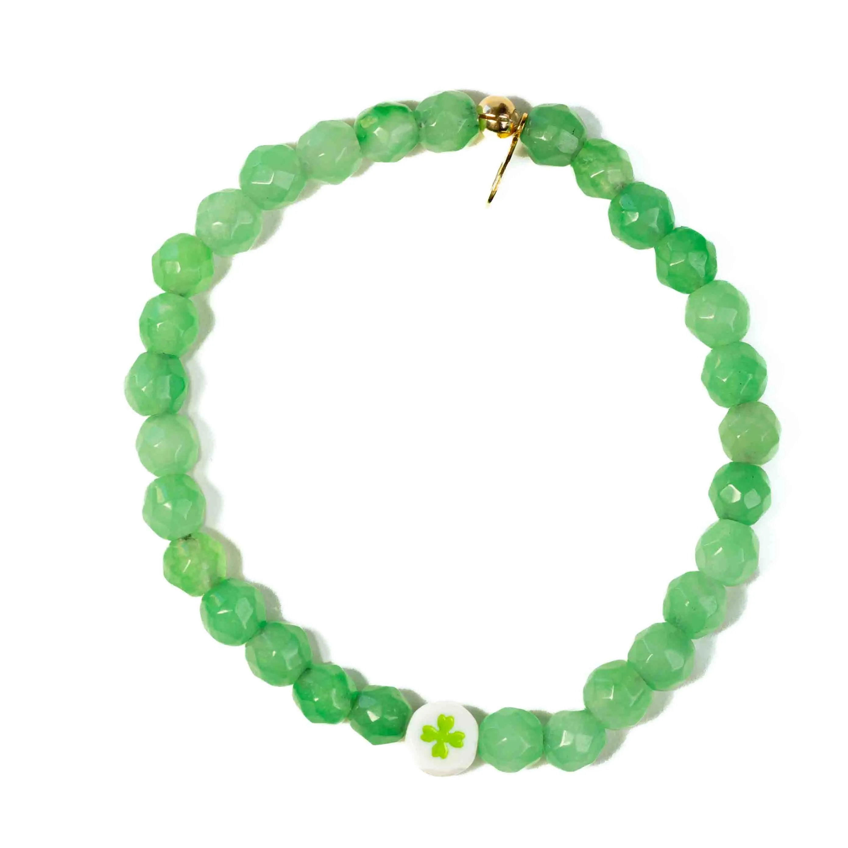 four leaf clover beaded bracelet