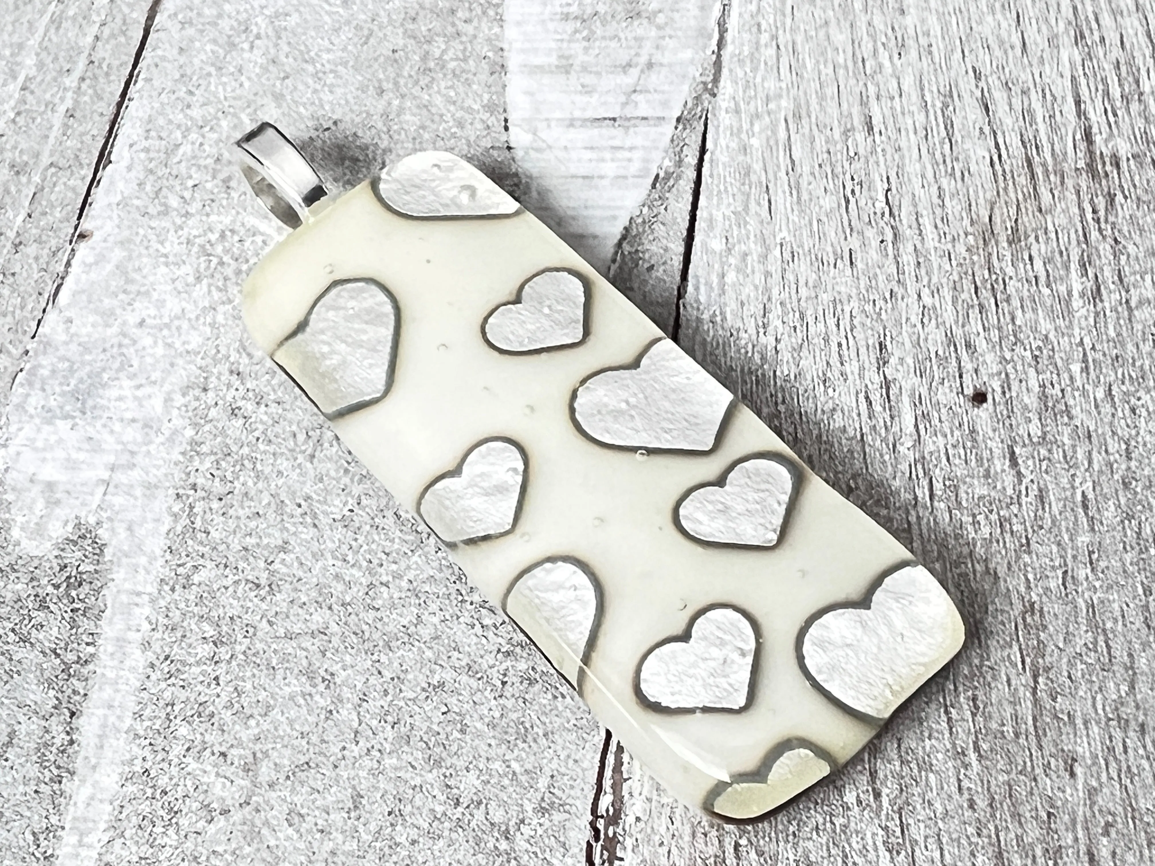 Fused Glass Pendant~Heart Of Glass