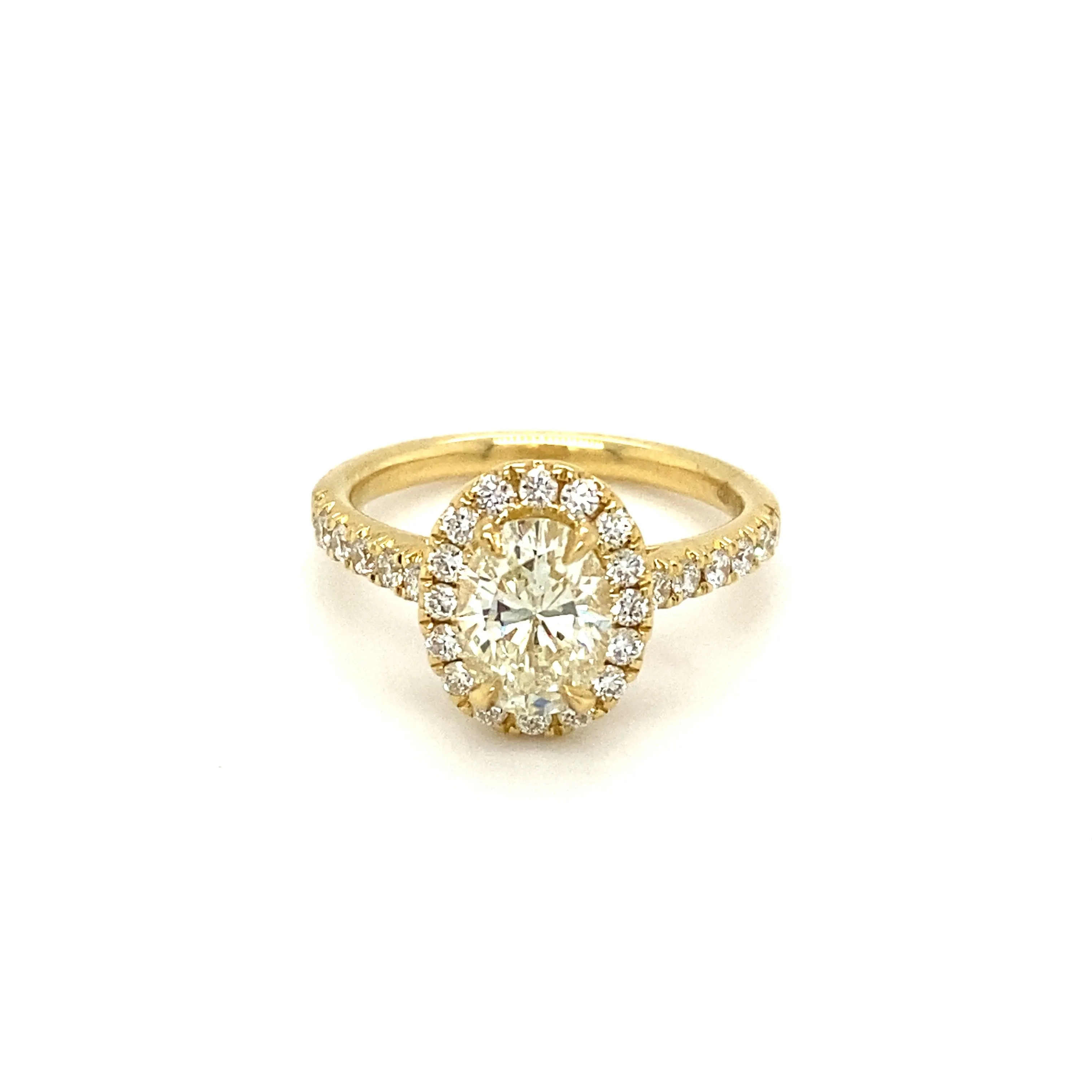 GIA Oval Brilliant Diamond Ring