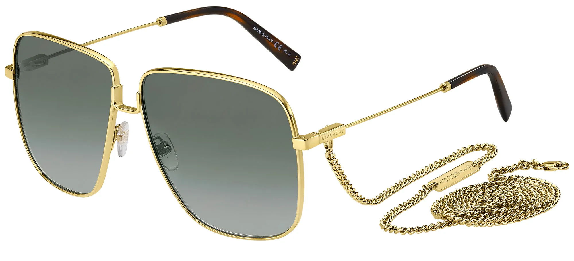 Givenchy GV7183 w/Chain , Gold/Grey