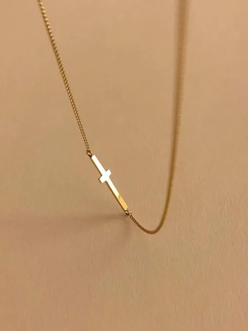 Gold Cross Necklace