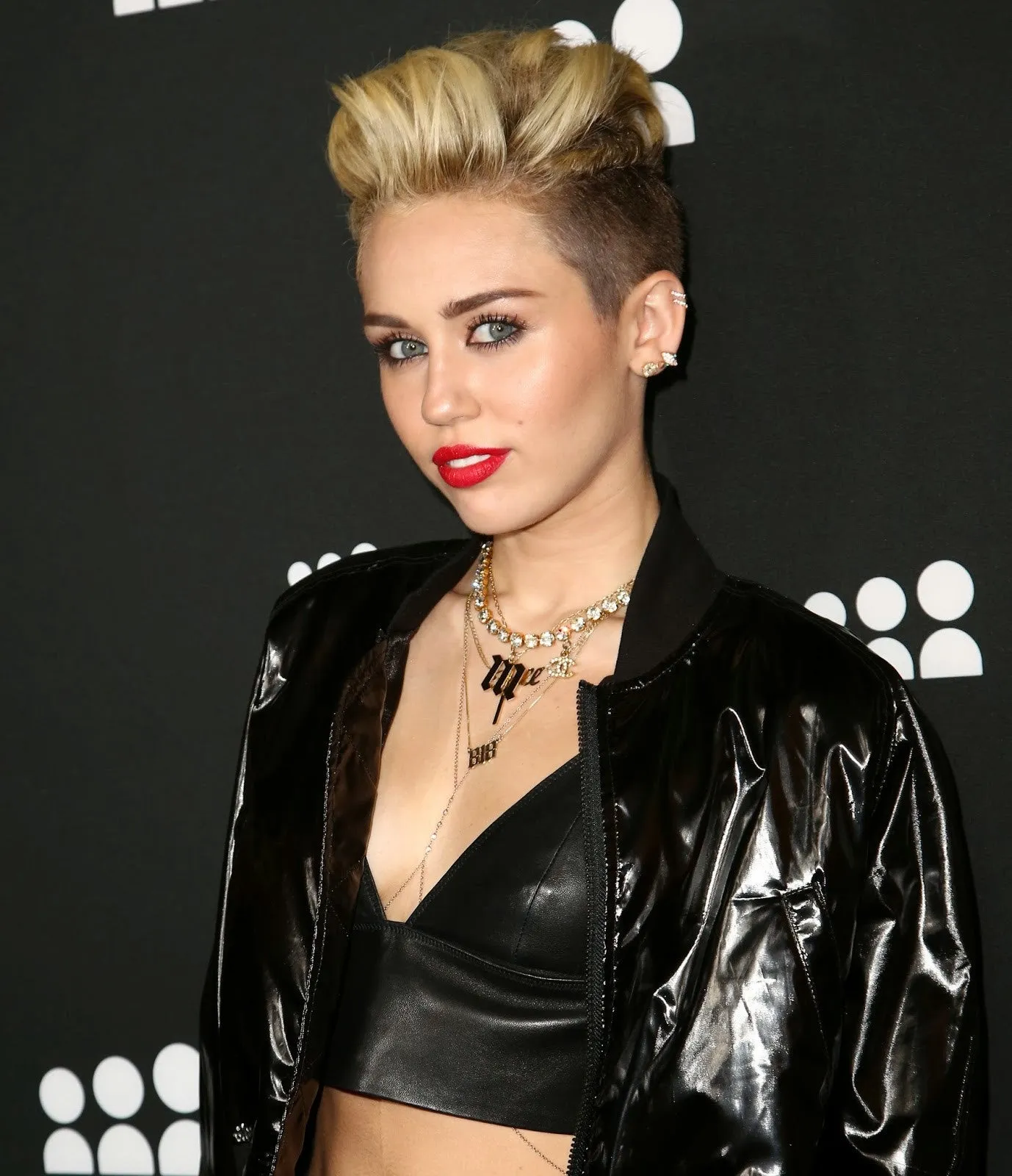 Gothic Initial Necklace-Miley Cyrus