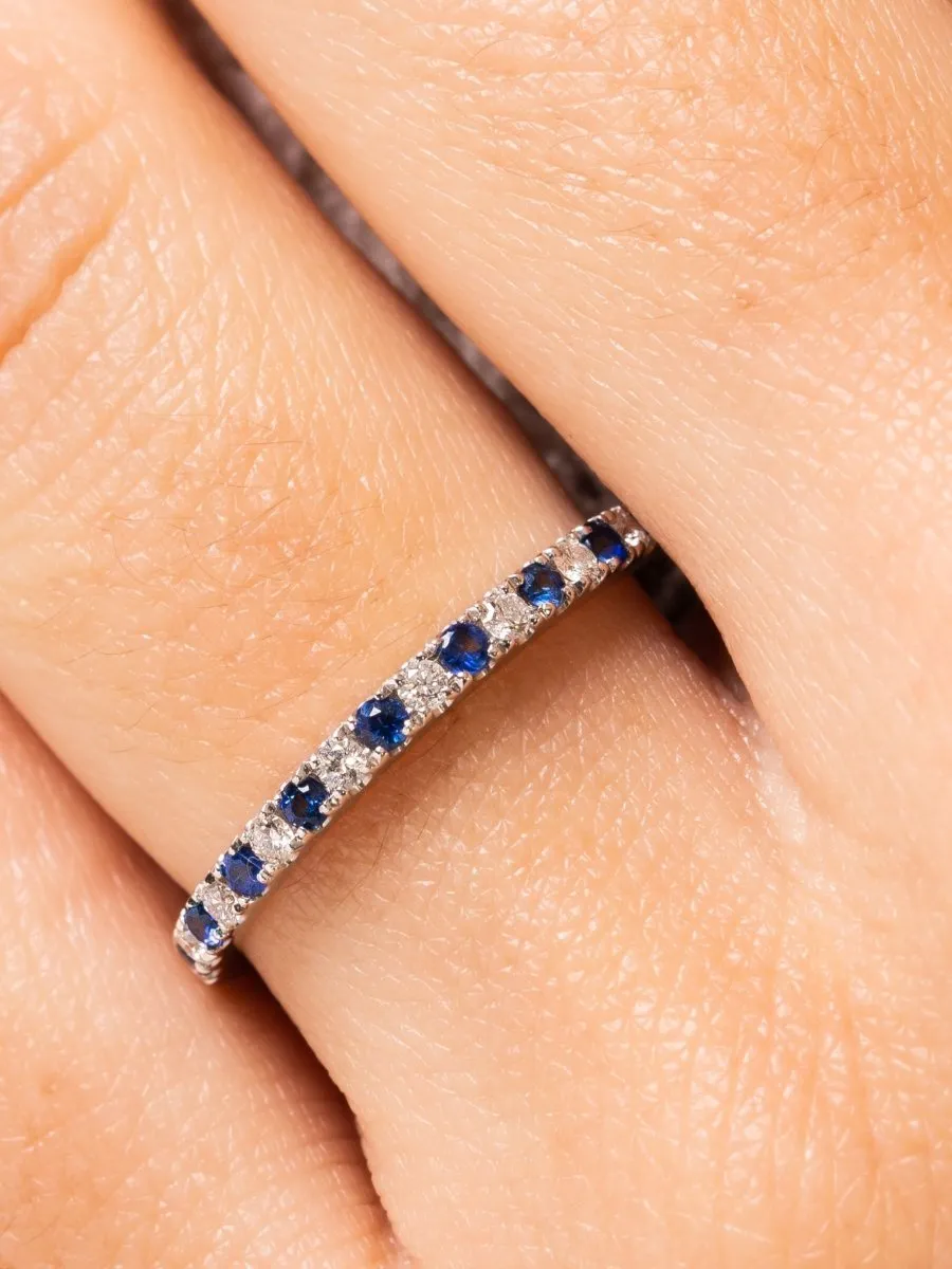 Gracie Ring Blue Sapphire 14K